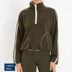 Old navy Ancient Forest Loose Fleece Quarter-Zip Pullover